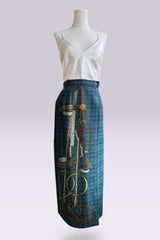 Ralph Lauren Tartan Equestrian Wrap Skirt | American Vintage