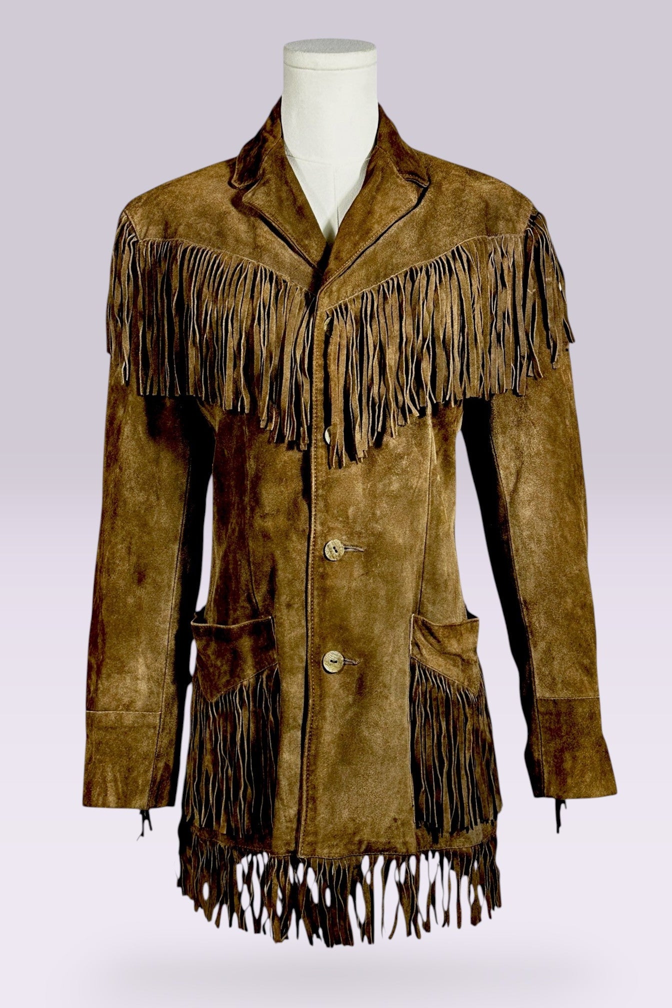 Ralph Lauren 90s Suede Fringe Jacket | American Vintage